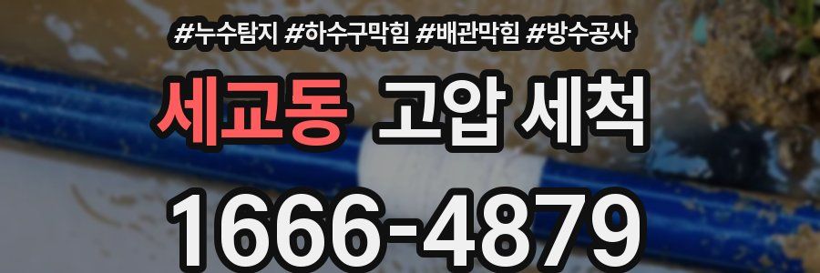 세교동 고압 세척