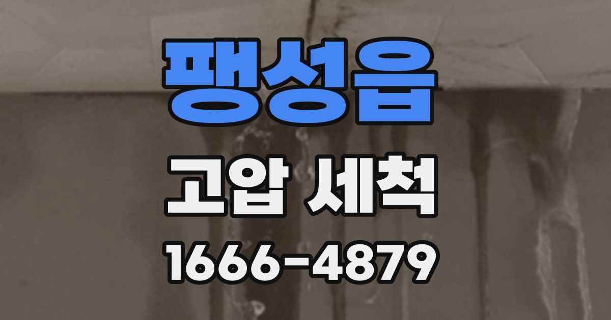 팽성읍 고압 세척
