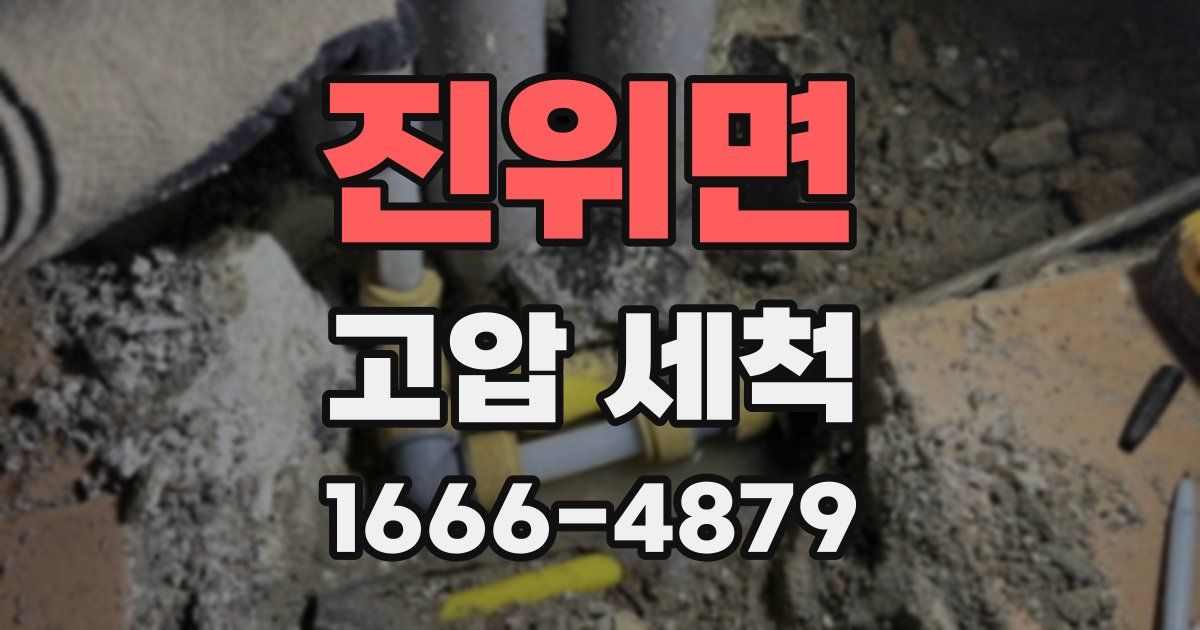 진위면 고압 세척