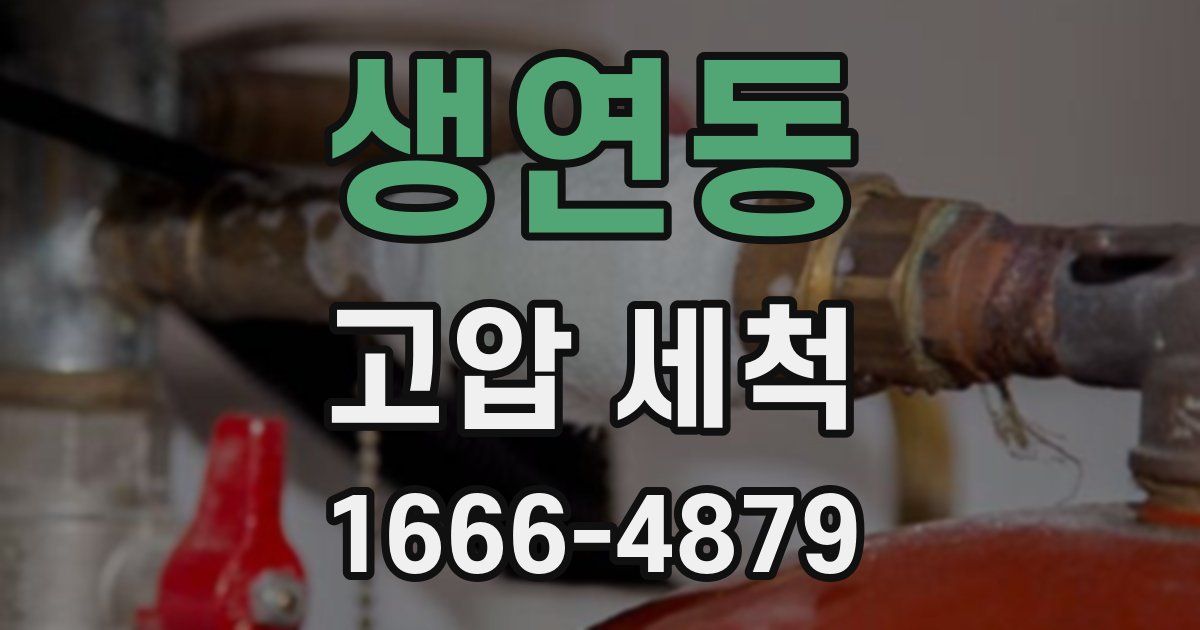 생연동 고압 세척