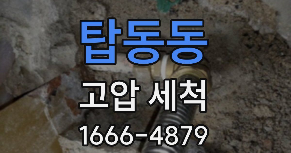 탑동동 고압 세척