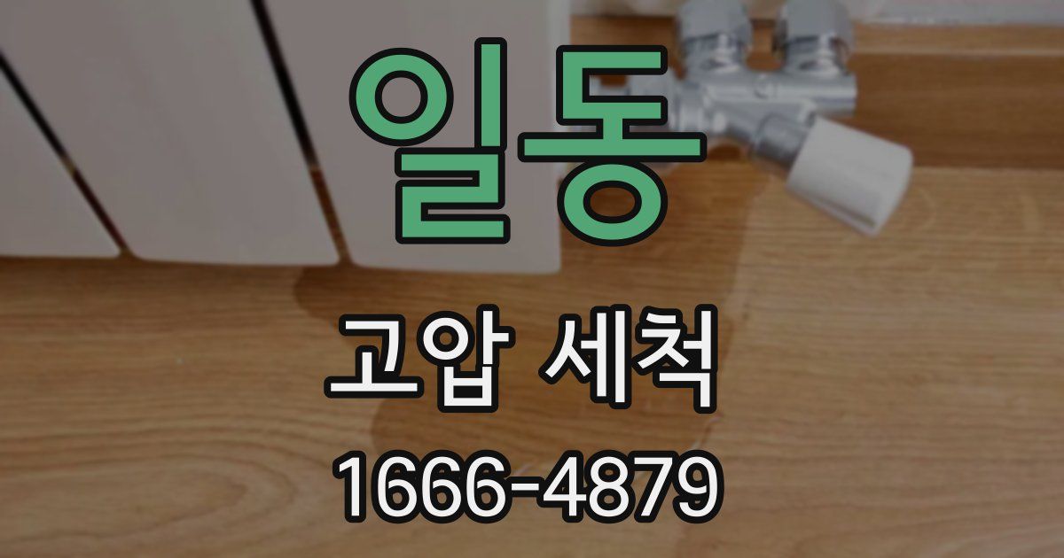 일동 고압 세척