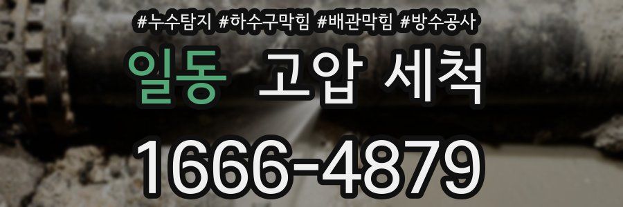 일동 고압 세척