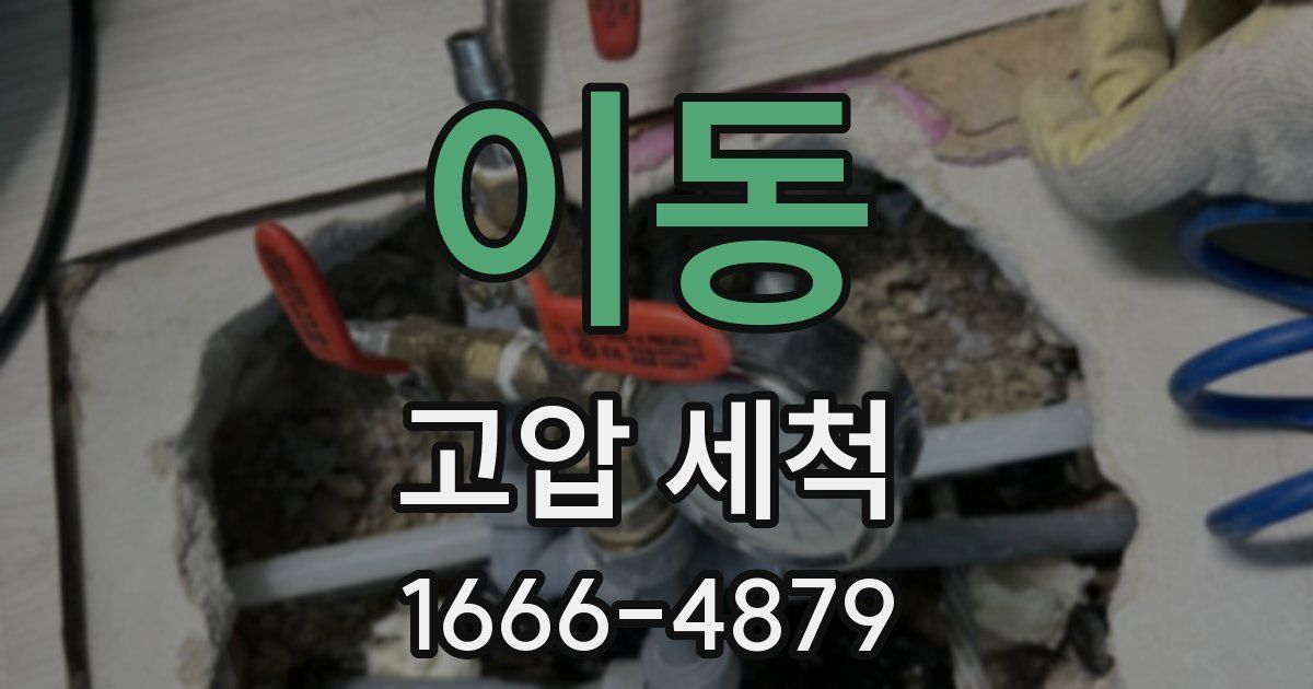 이동 고압 세척