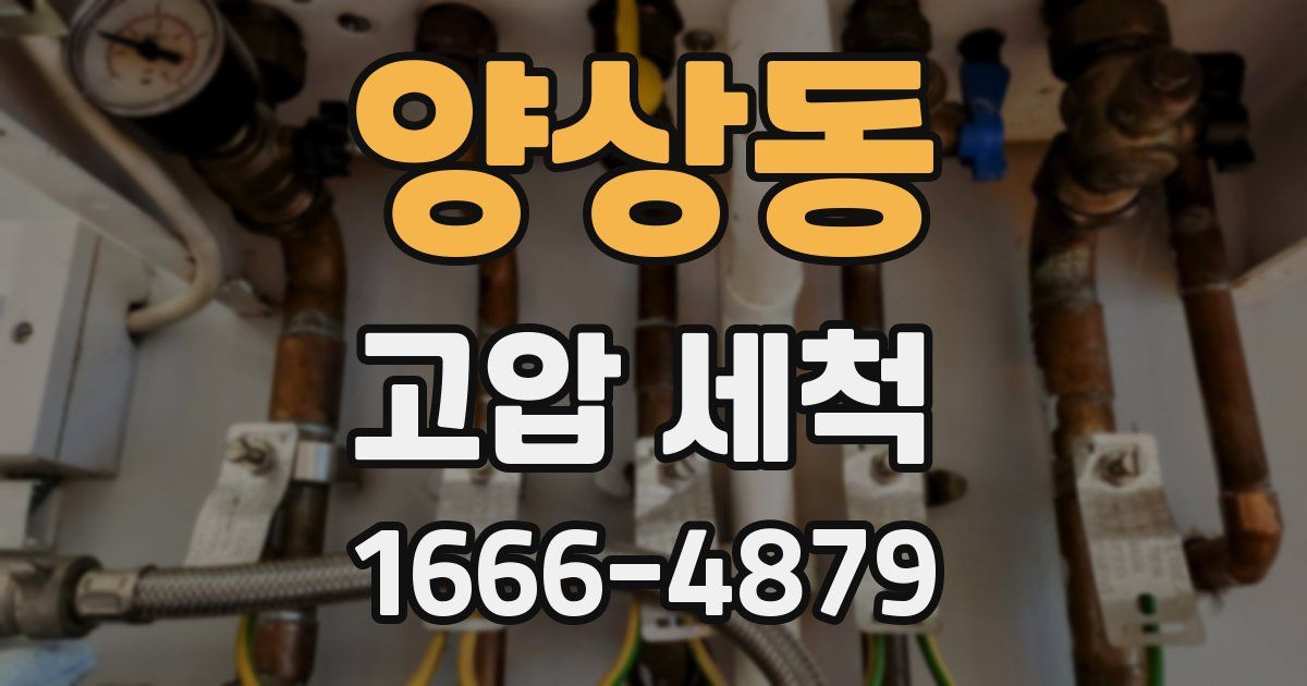 양상동 고압 세척