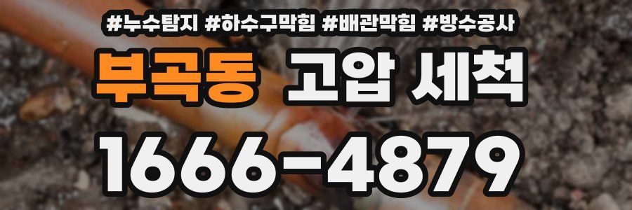 부곡동 고압 세척