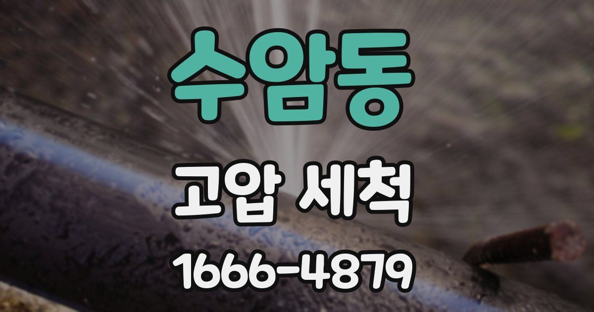 수암동 고압 세척