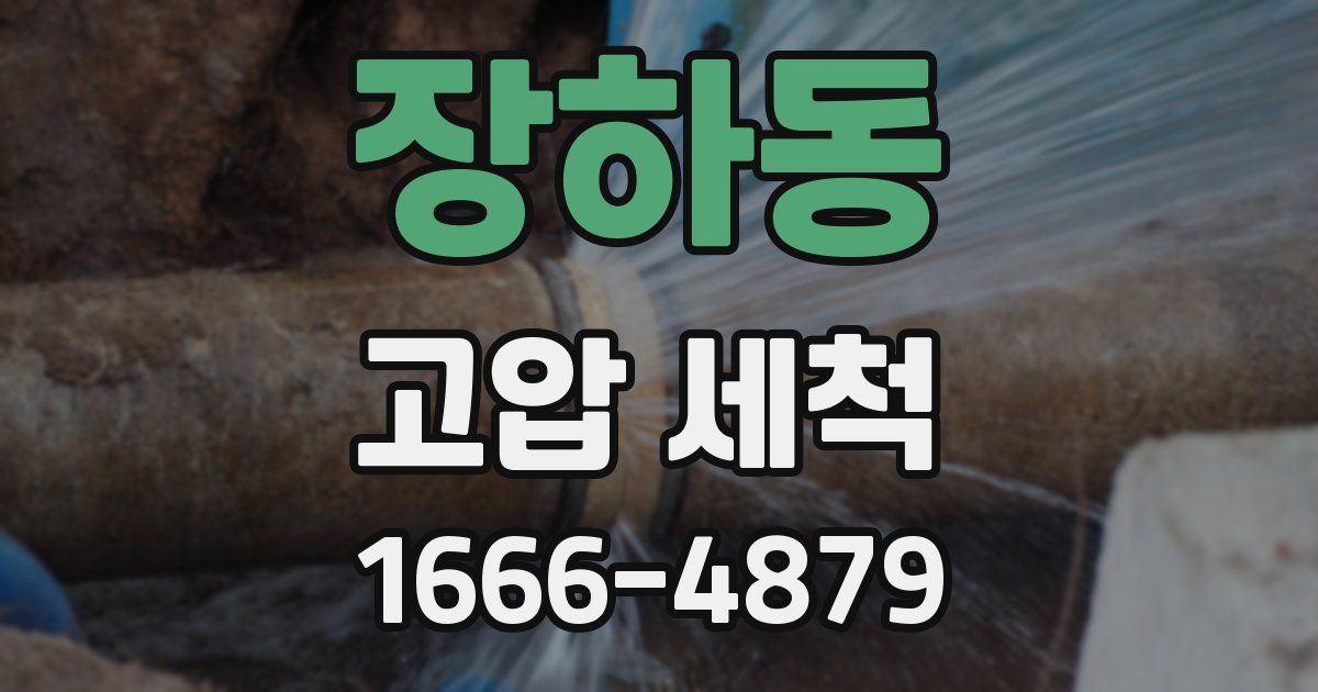 장하동 고압 세척