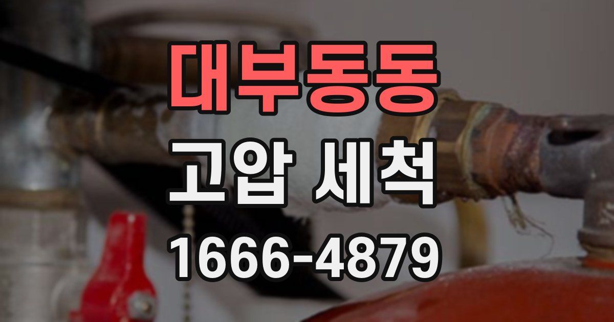 대부동동 고압 세척