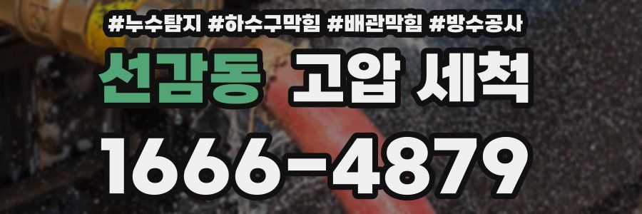 선감동 고압 세척