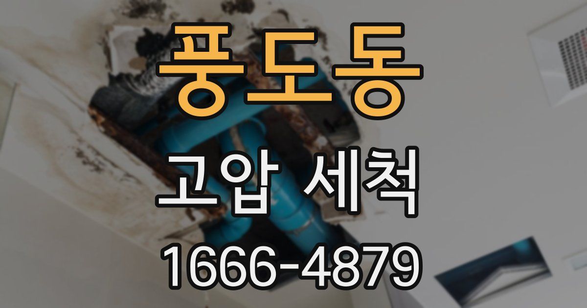 풍도동 고압 세척