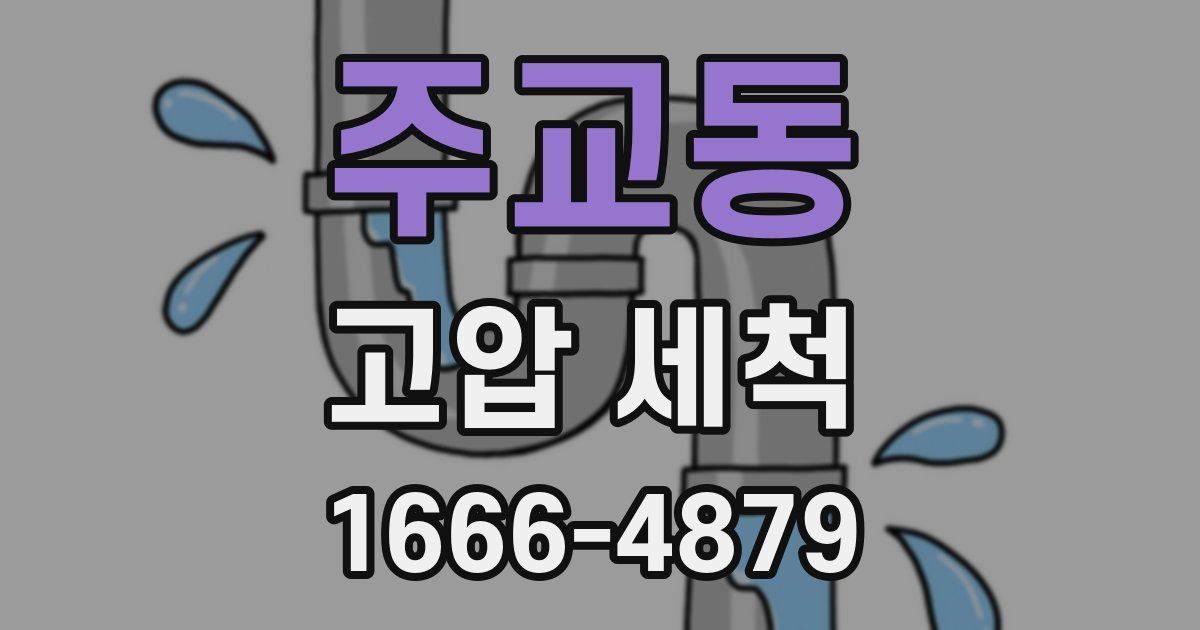 주교동 고압 세척