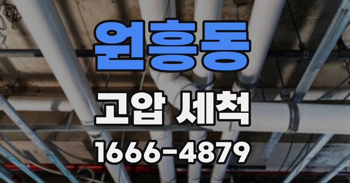 원흥동 고압 세척