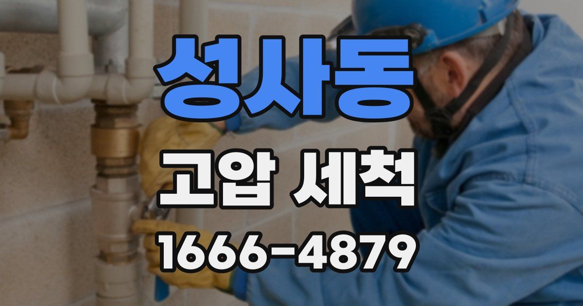 성사동 고압 세척