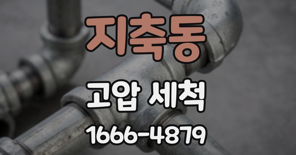 지축동 고압 세척