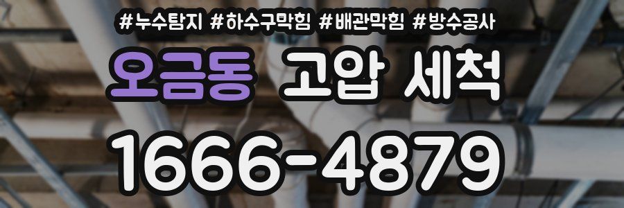 오금동 고압 세척