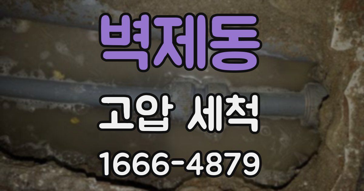 벽제동 고압 세척