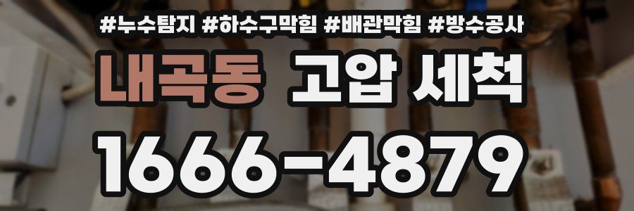 내곡동 고압 세척