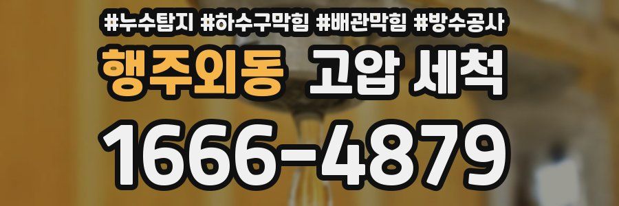 행주외동 고압 세척
