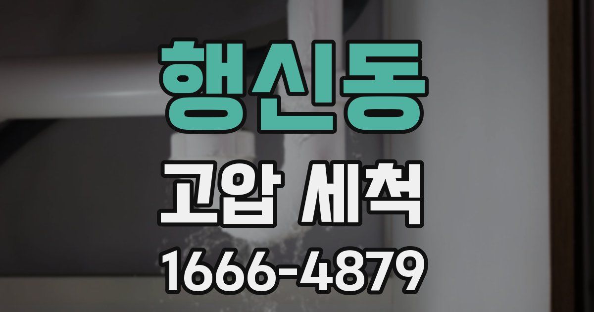 행신동 고압 세척
