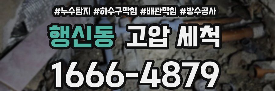 행신동 고압 세척