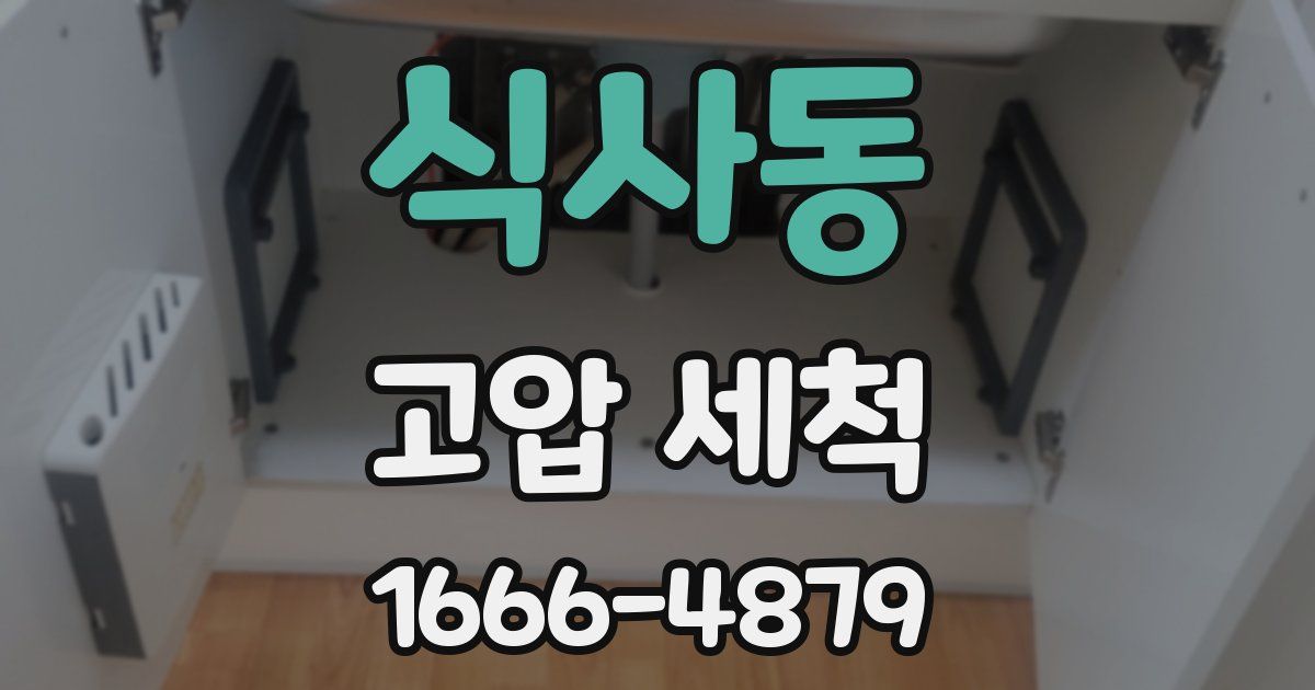 식사동 고압 세척