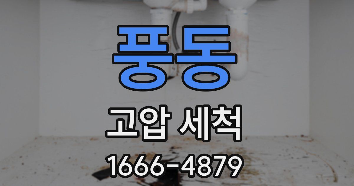 풍동 고압 세척