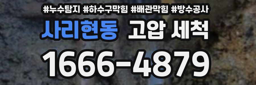 사리현동 고압 세척