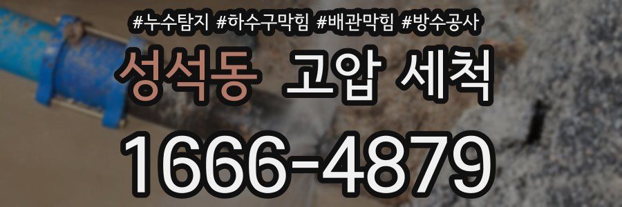 성석동 고압 세척