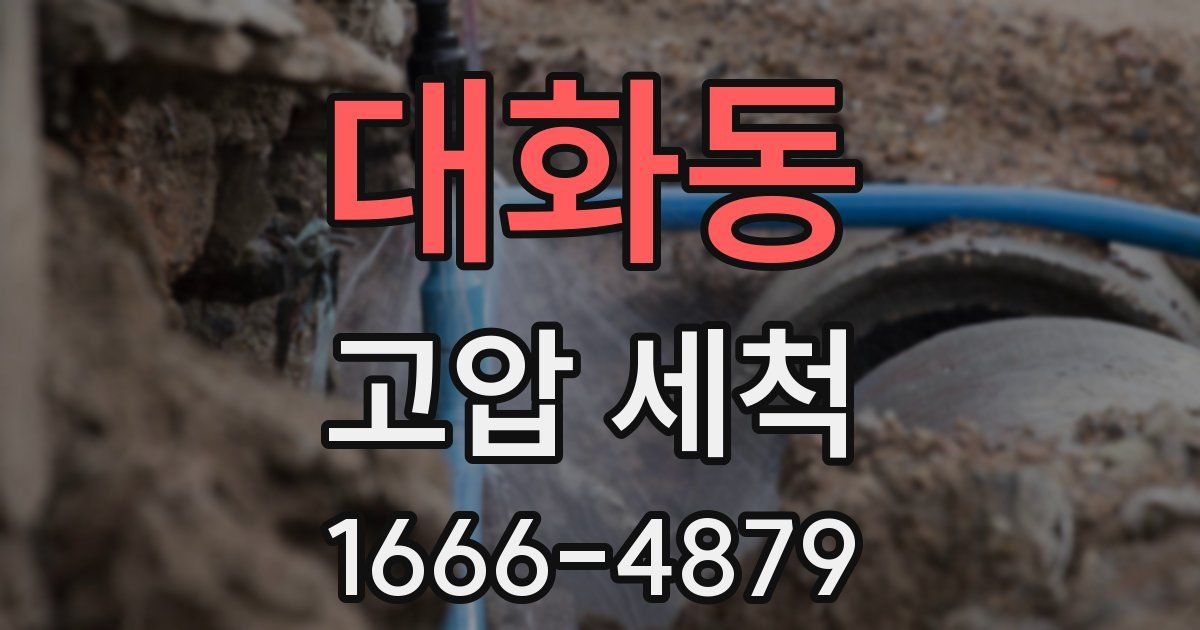 대화동 고압 세척