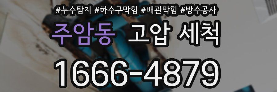 주암동 고압 세척