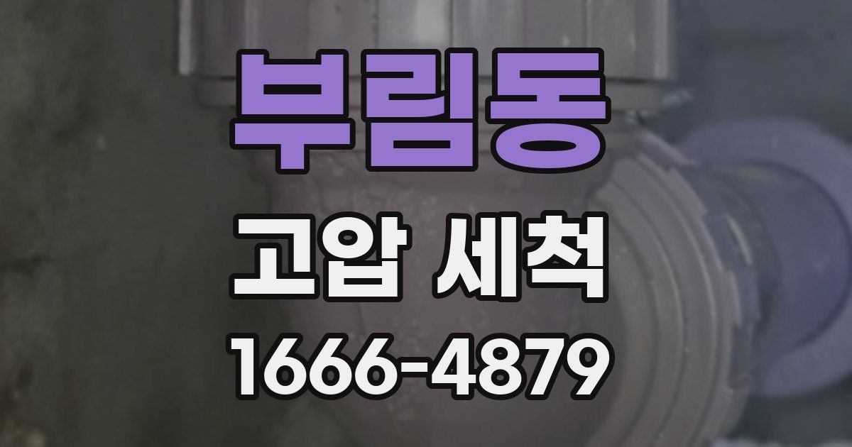 부림동 고압 세척