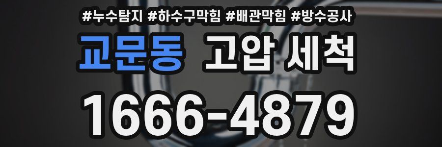 교문동 고압 세척