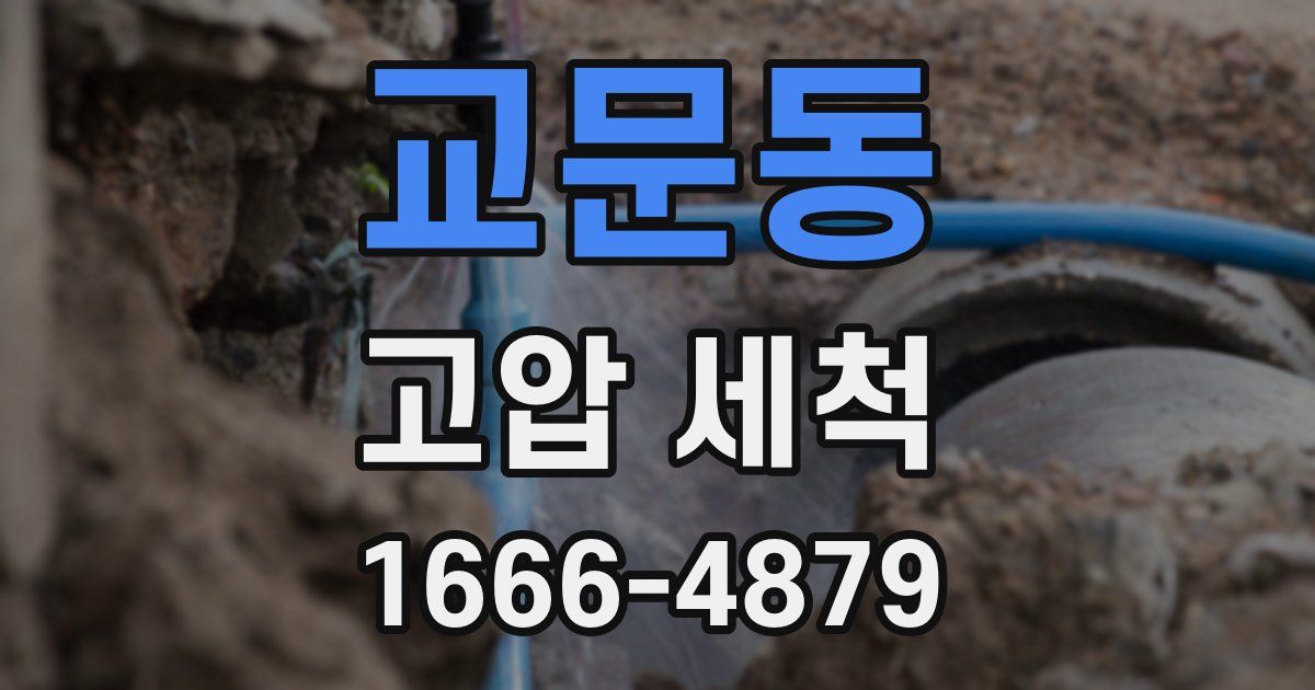 교문동 고압 세척