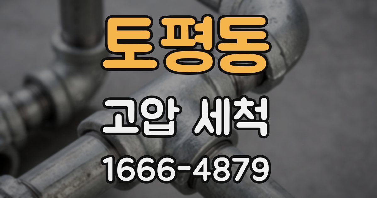 토평동 고압 세척