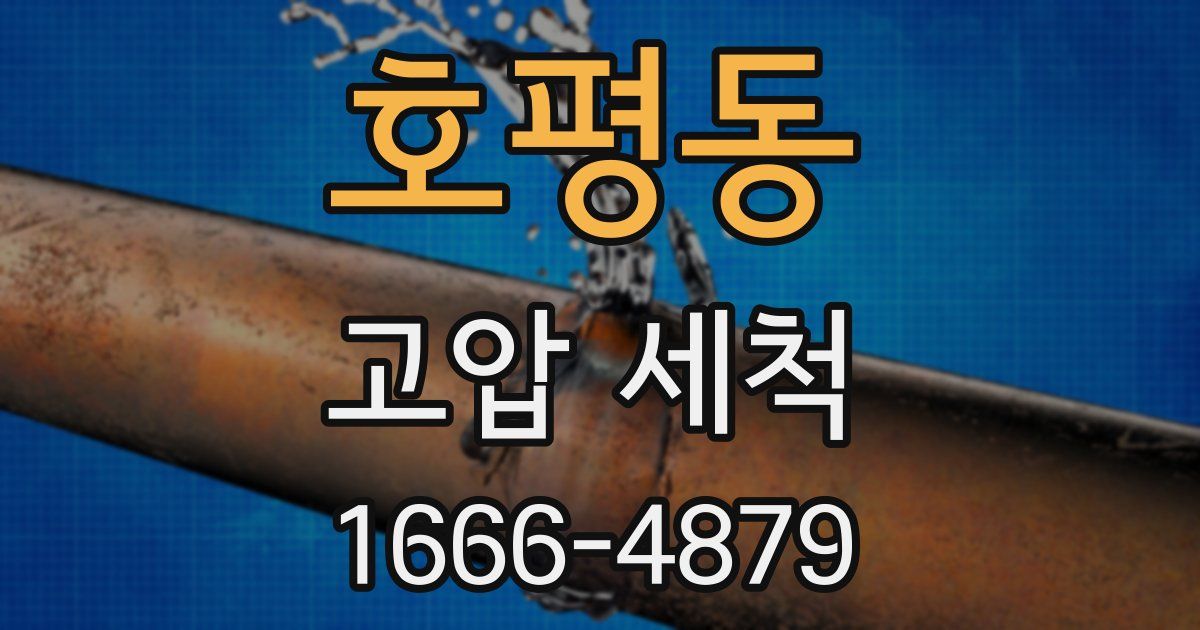 호평동 고압 세척
