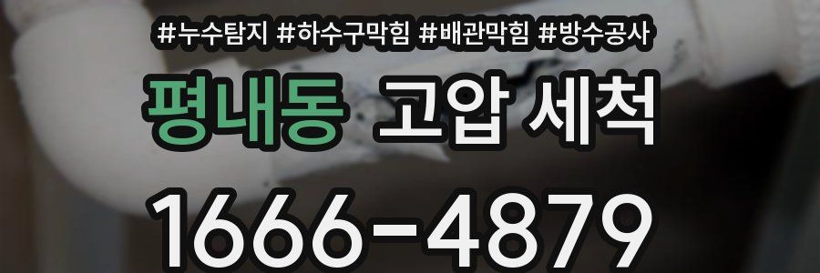 평내동 고압 세척
