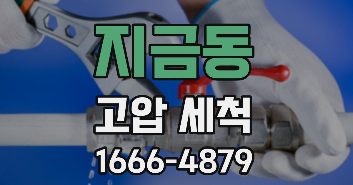 지금동 고압 세척
