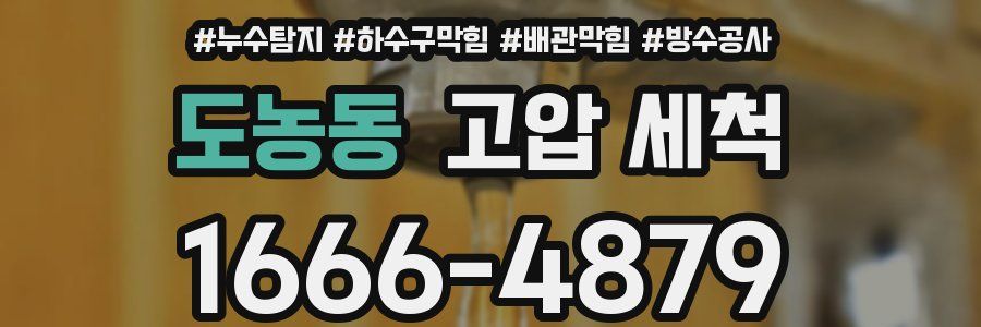 도농동 고압 세척