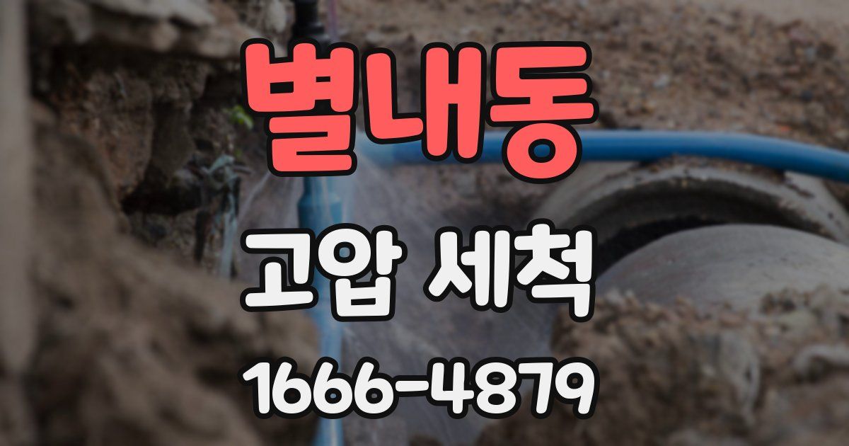 별내동 고압 세척
