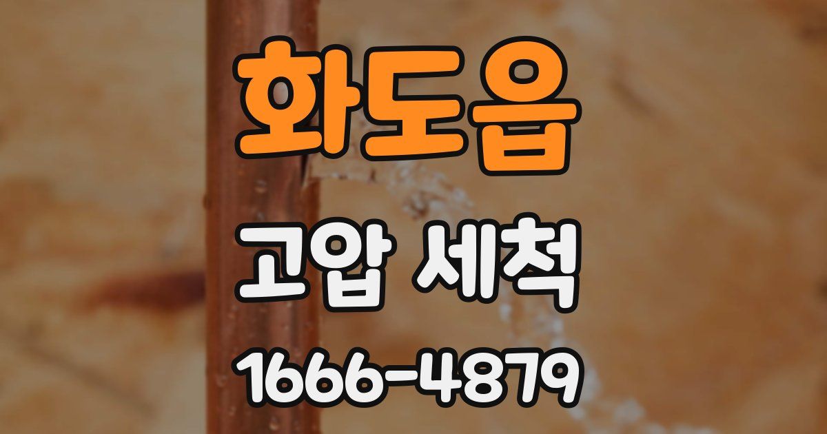화도읍 고압 세척
