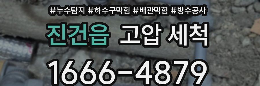 진건읍 고압 세척