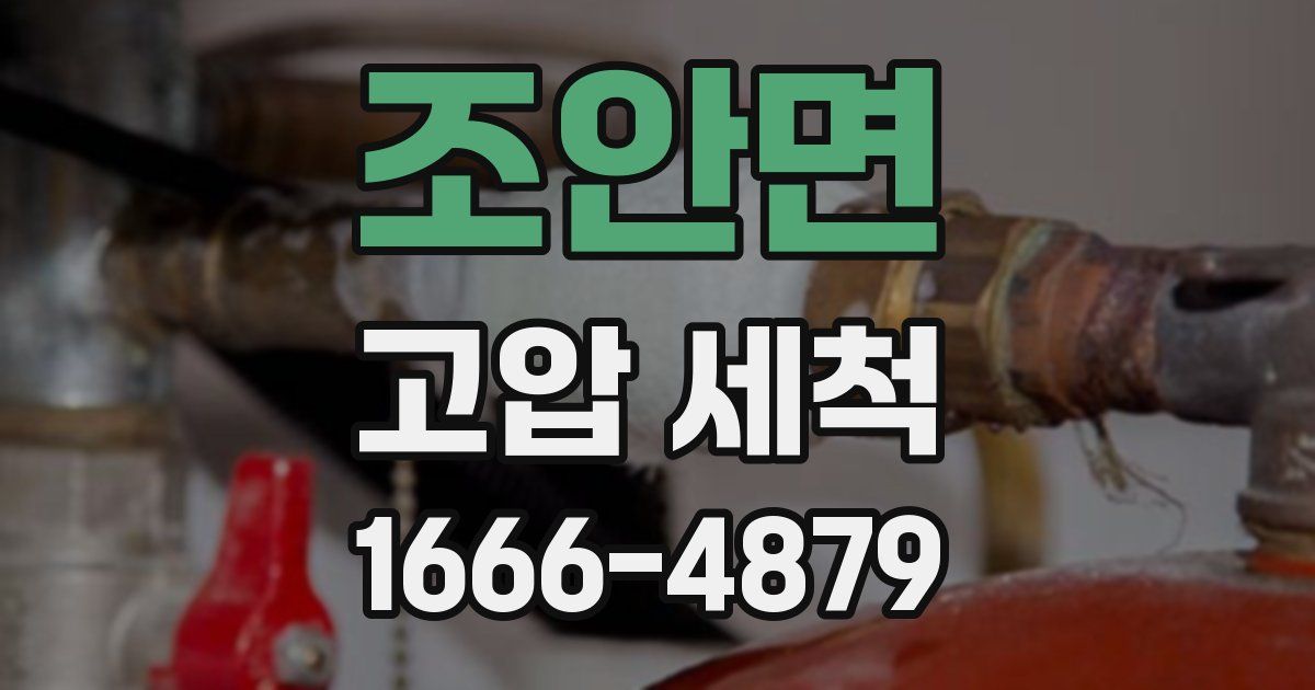 조안면 고압 세척