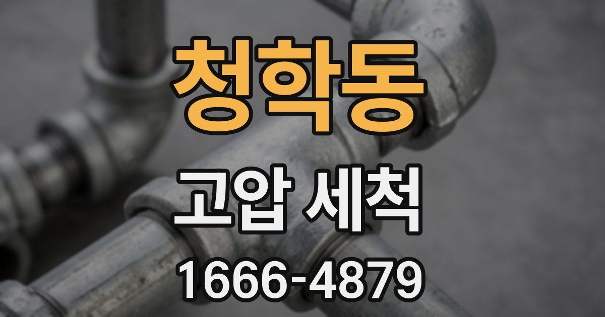 청학동 고압 세척