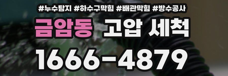 금암동 고압 세척