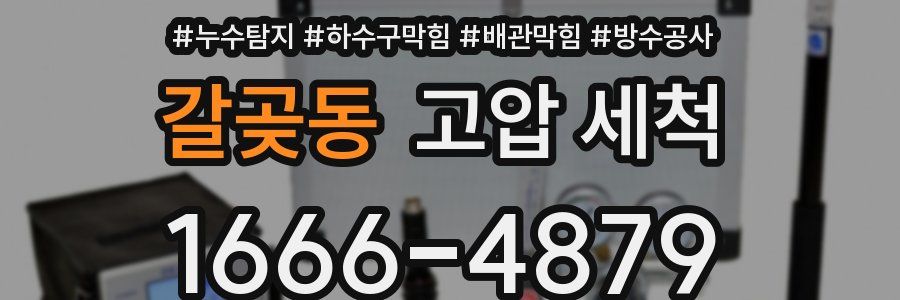 갈곶동 고압 세척