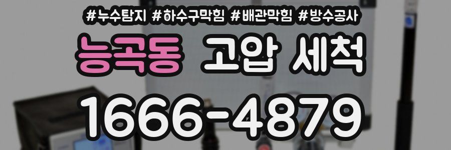 능곡동 고압 세척