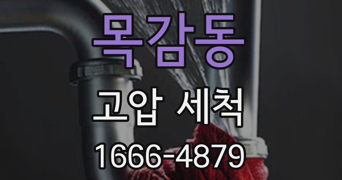 목감동 고압 세척
