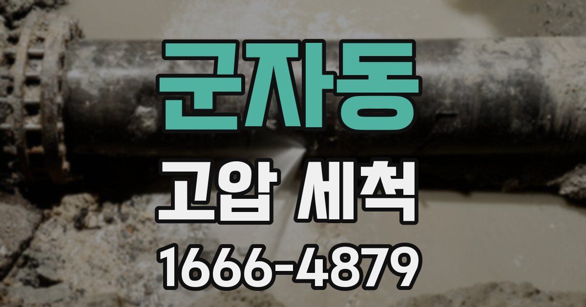 군자동 고압 세척