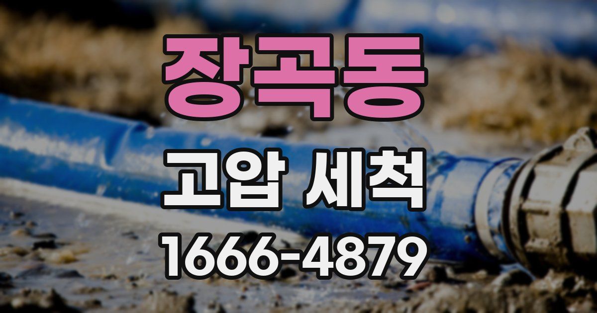 장곡동 고압 세척